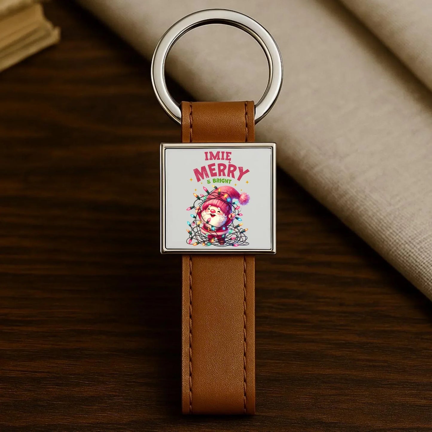 Radosnych Świąt | Personalizowany świąteczny brelok BN58 - StoryCups.pl