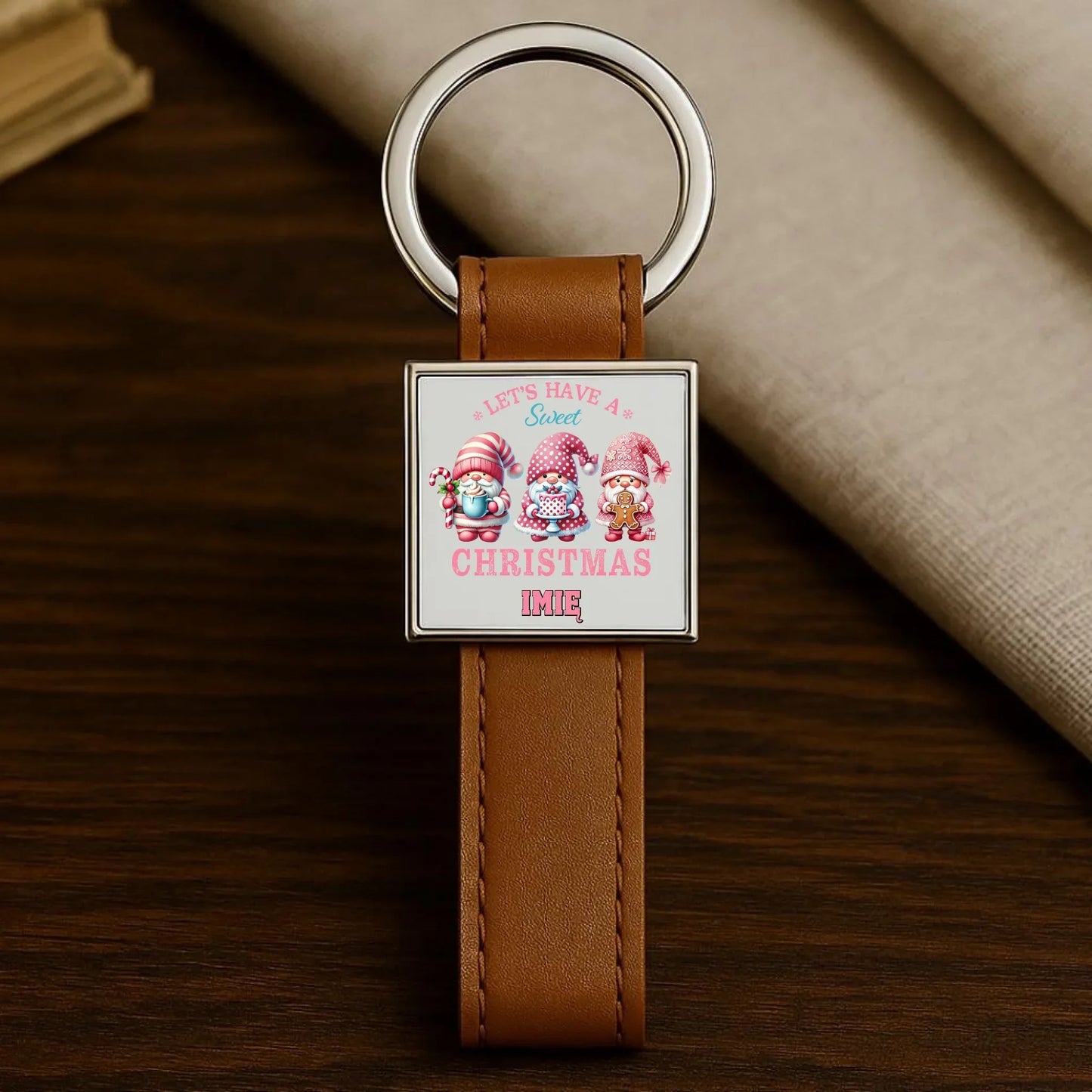 Słodkie święta | Personalizowany świąteczny brelok BN57 - StoryCups.pl