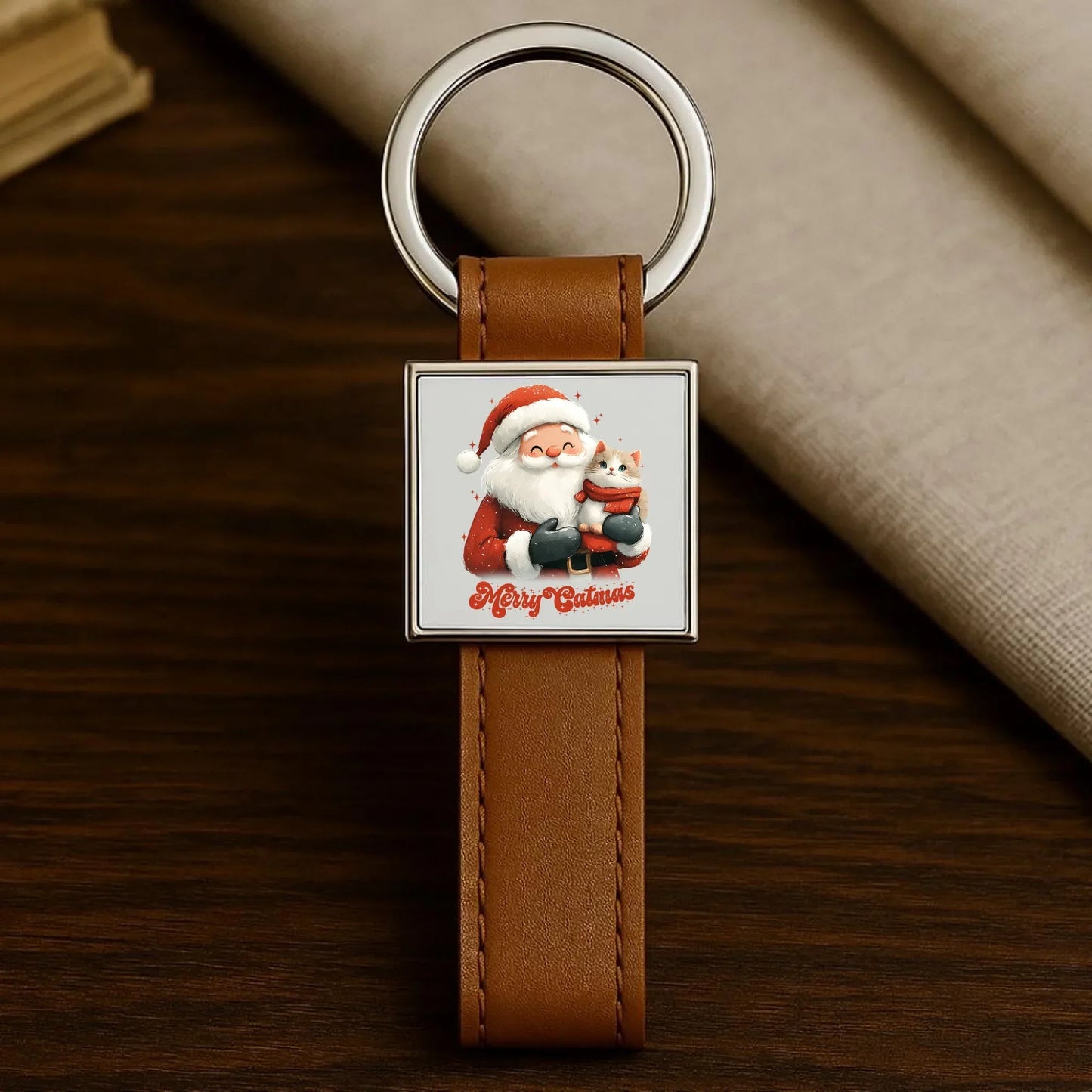 Merry Catmas | Świąteczny brelok BN38 - StoryCups.pl