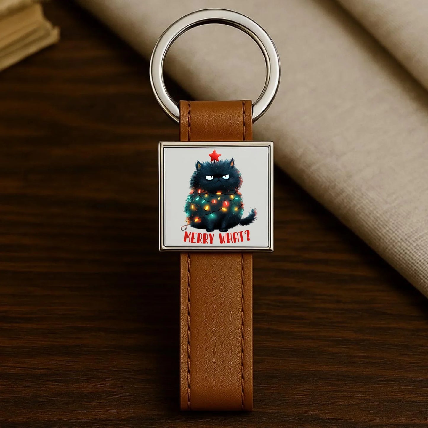 Merry what? | Świąteczny brelok BN37 - StoryCups.pl
