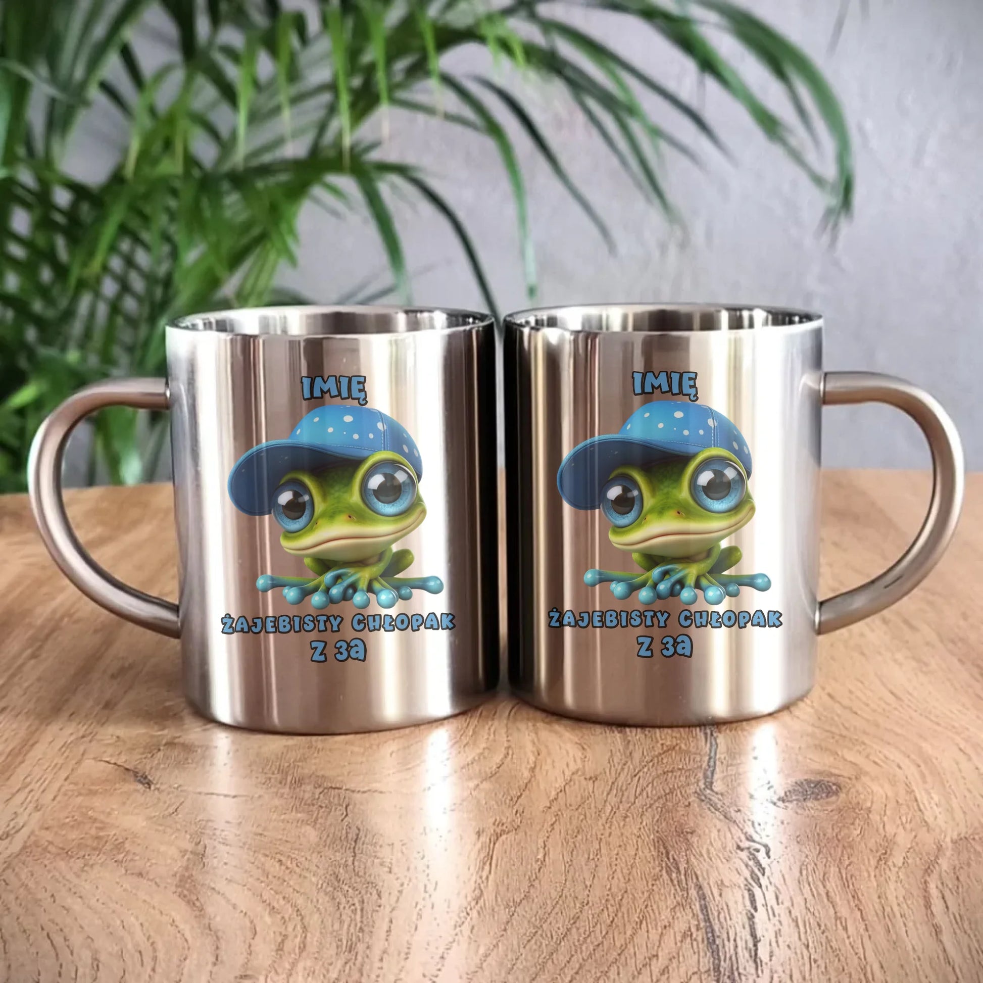 Kubek metalowy na Dzień Chłopaka - Żajebisty Chłopak dla kolegów z klasy - personalizowany DCH01 - StoryCups.pl