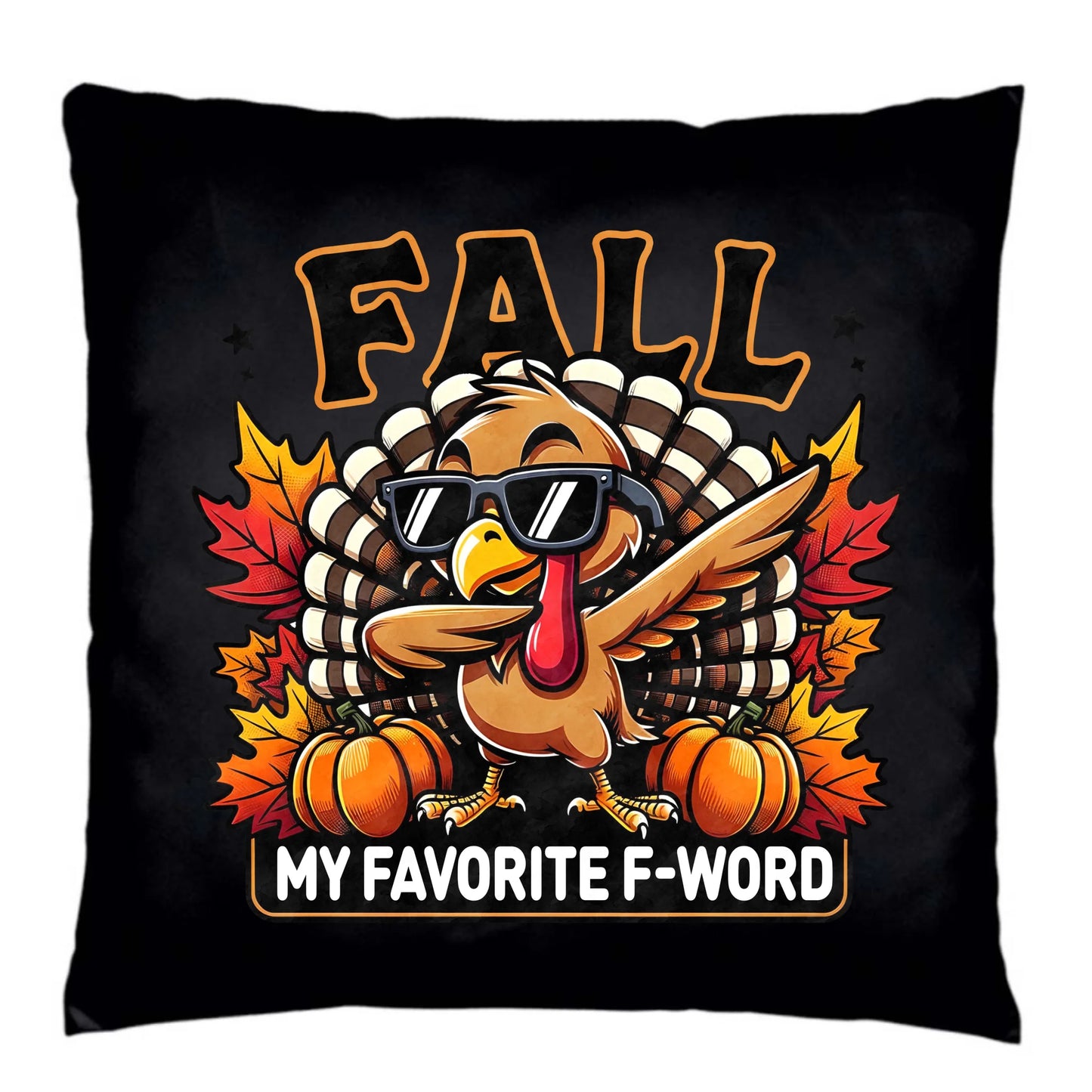 Poduszka dekoracyjna jesienna - FALL my favorite F-word JS11 - StoryCups.pl
