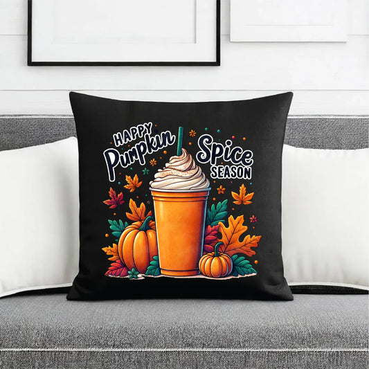 Poduszka dekoracyjna jesienna - Pumpkin Spice - kawa dyniowa JS02 - StoryCups.pl