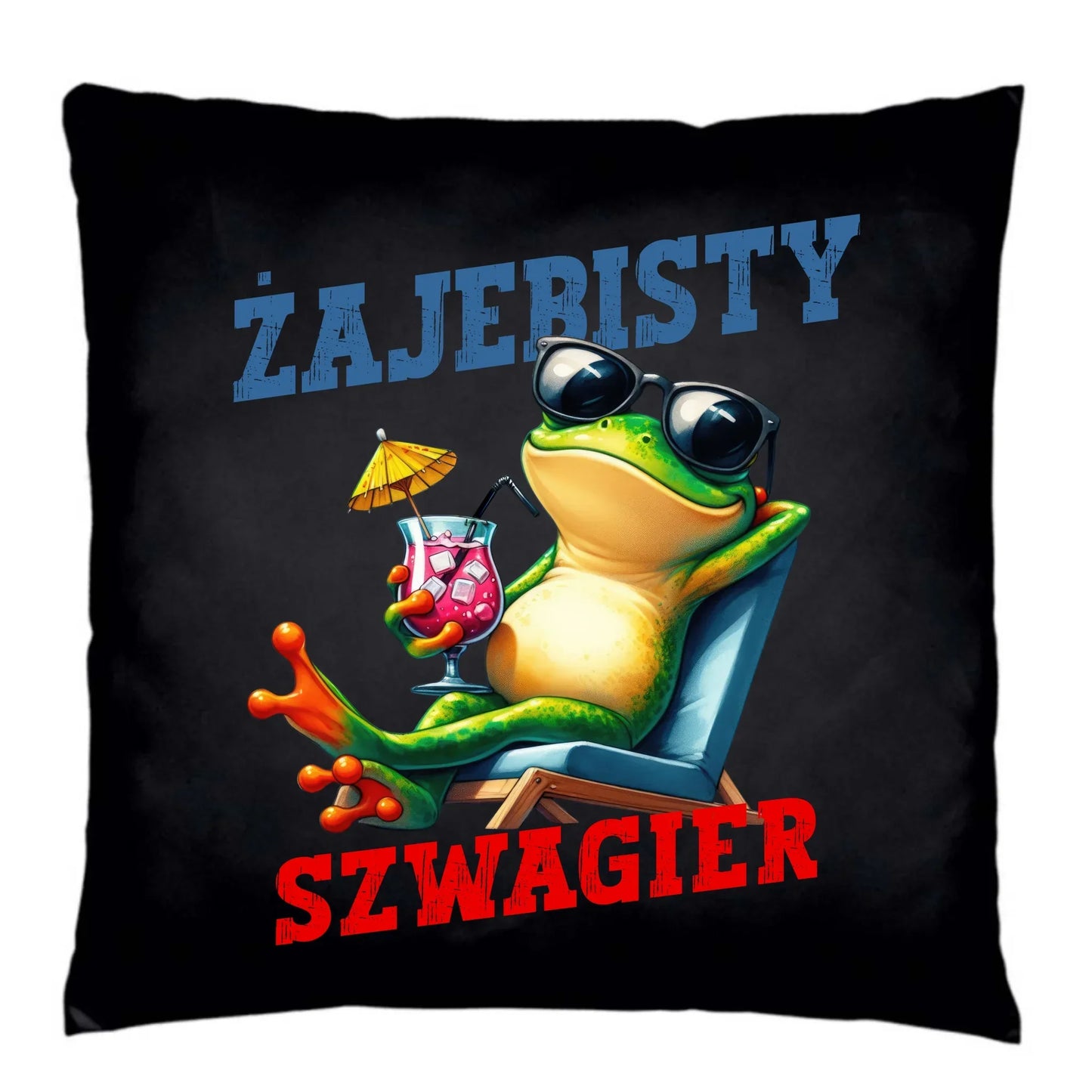Poduszka dekoracyjna - Żajebisty Szwagier - prezent dla szwagra DSZ01 - StoryCups.pl