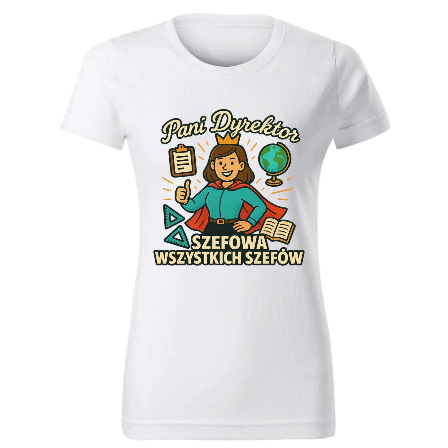 Szefowa wszystkich szefów | Koszulka damska dla Dyrektor Szkoły N29 - StoryCups.pl