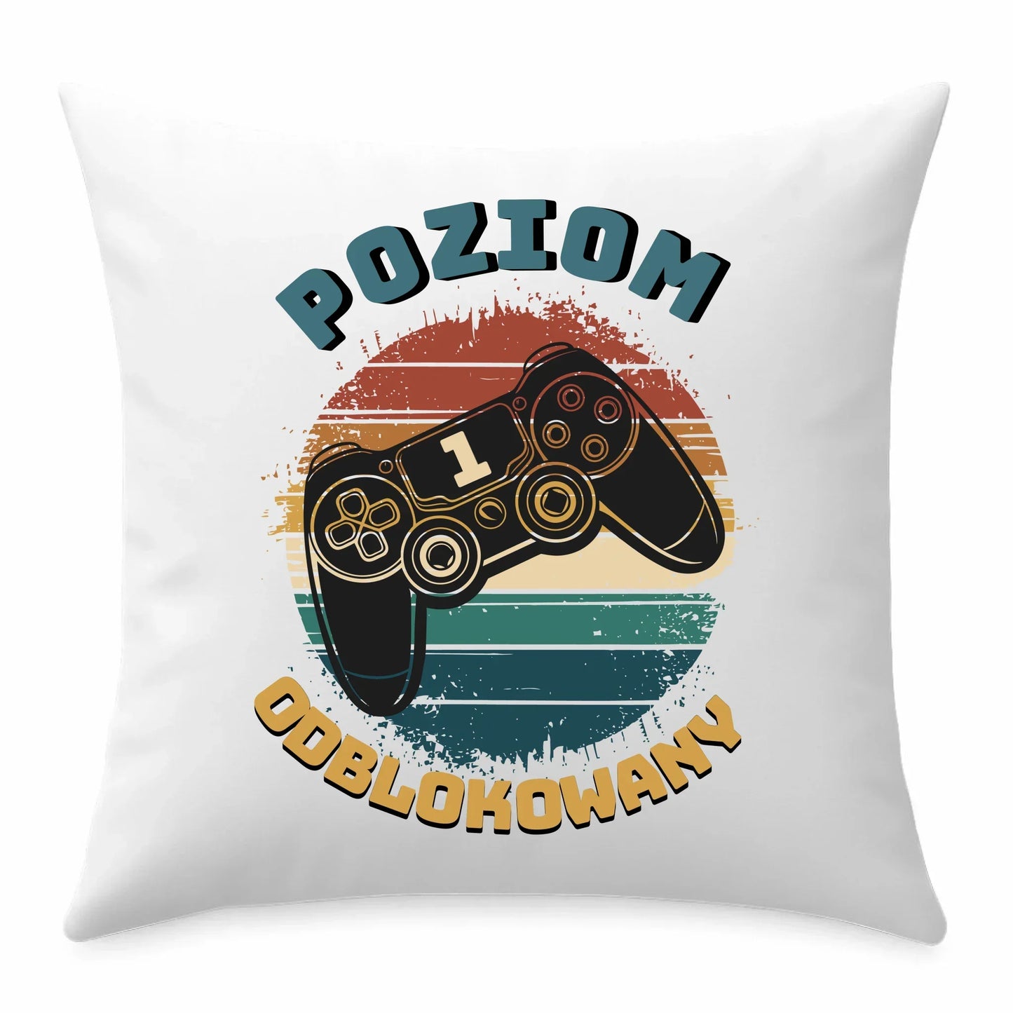 Poduszka - Poziom odblokowany - gamer do szkoły - personalizowana SZ01 - StoryCups.pl