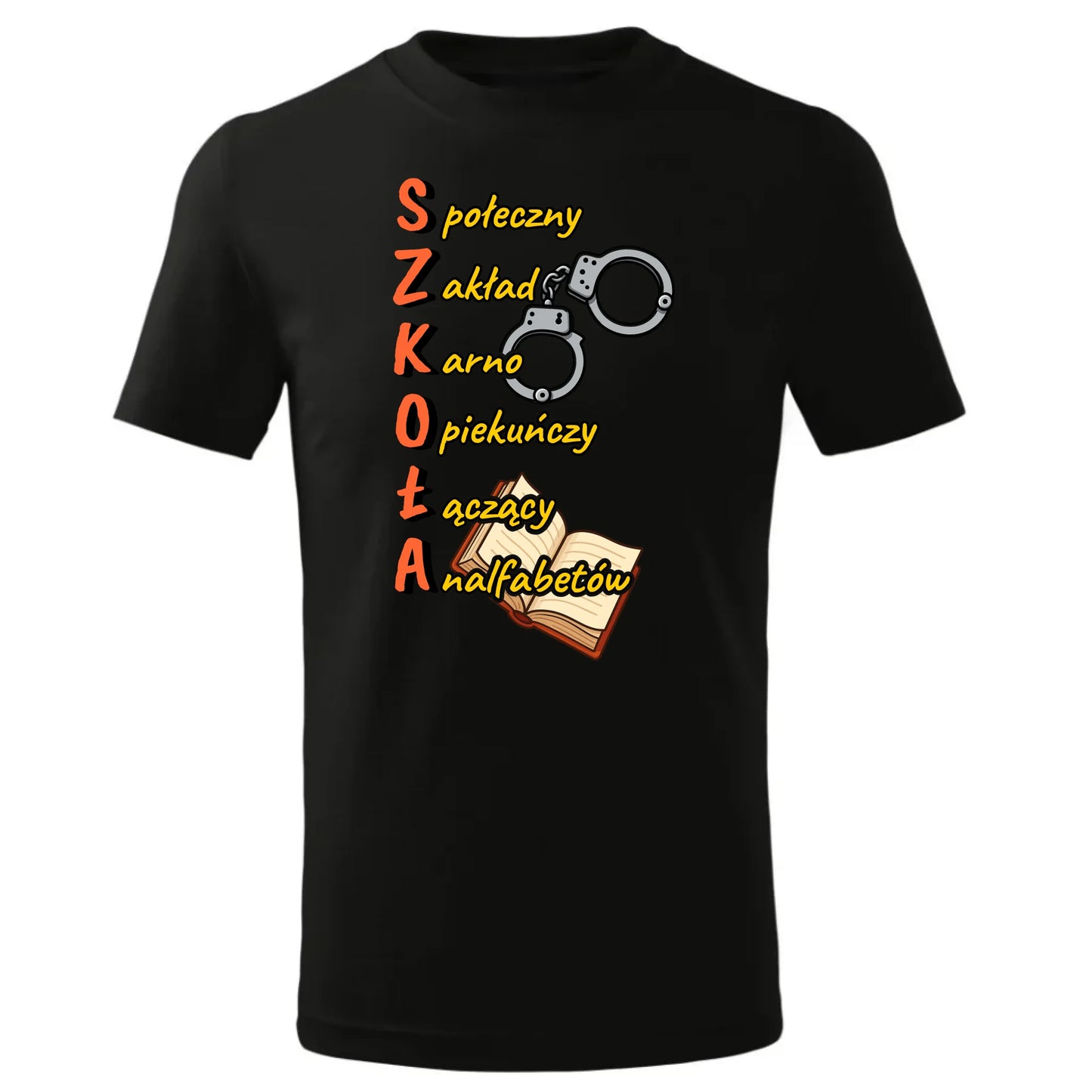 Koszulka dziecięca szkolna - S.Z.K.O.Ł.A. Zakład Karno Opiekuńczy SZ17 - StoryCups.pl
