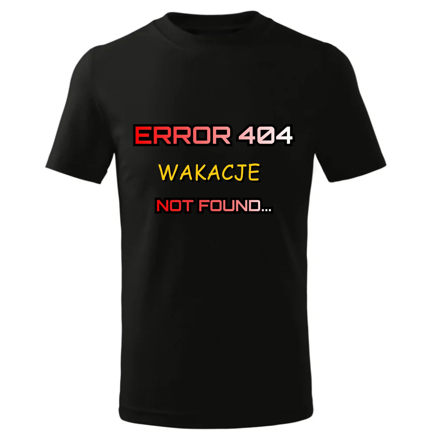 Koszulka dziecięca szkolna - Error 404 - śmieszna SZ15 - StoryCups.pl