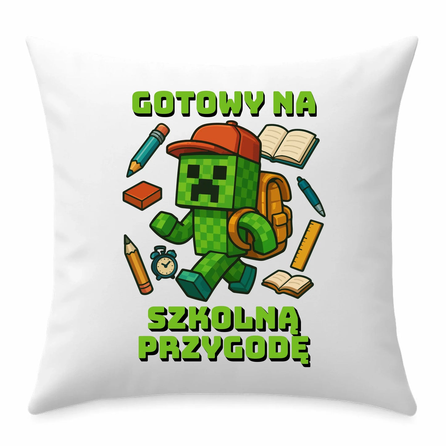 Poduszka szkoła - Gotowy na szkołę - gamer do szkoły - SZ13 - StoryCups.pl