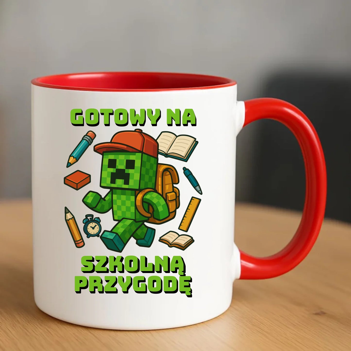 Kubek szkoła - Gotowy na szkołę - gamer do szkoły - SZ13