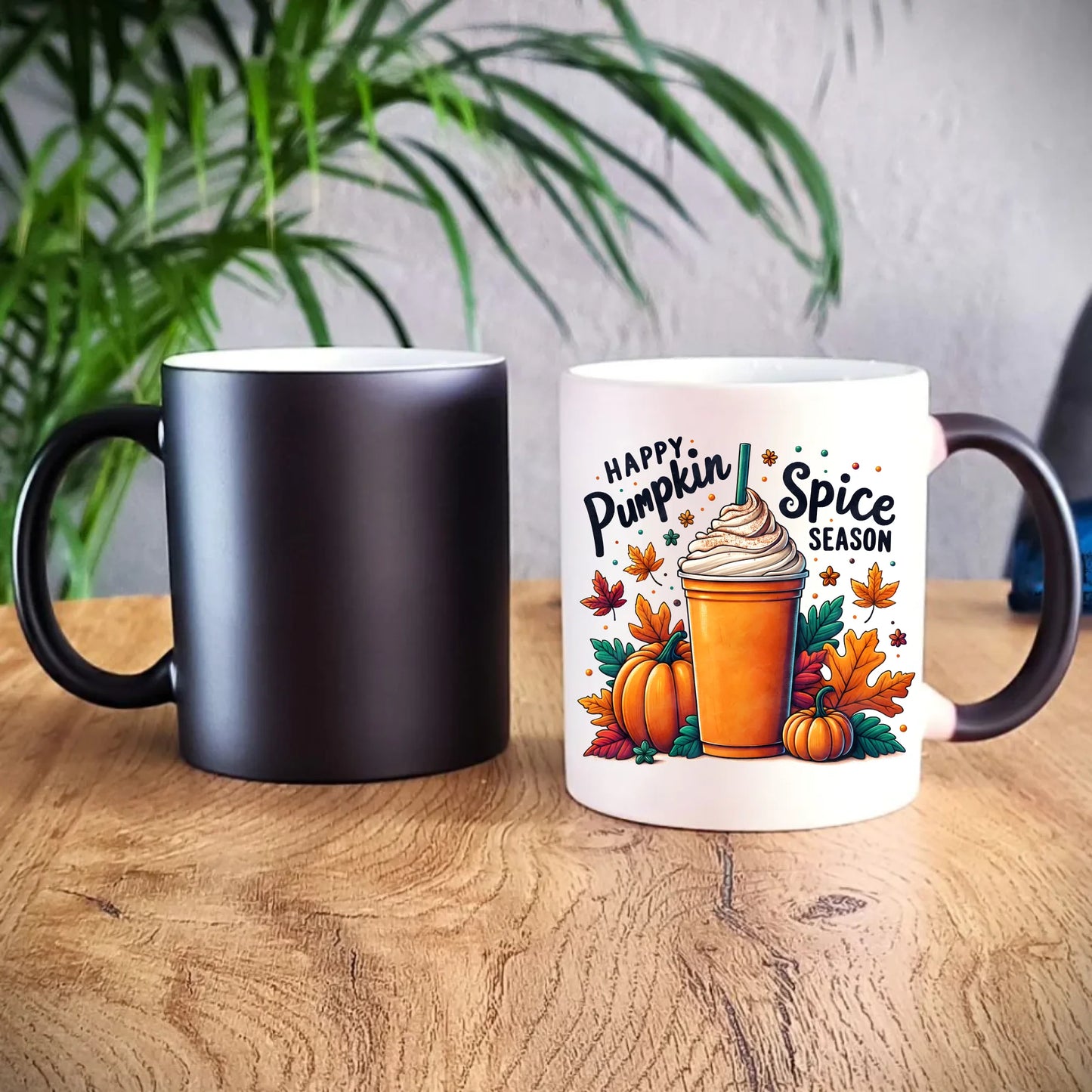 Kubek magiczny jesienny - Pumpkin Spice - kawa dyniowa JS02 - StoryCups.pl