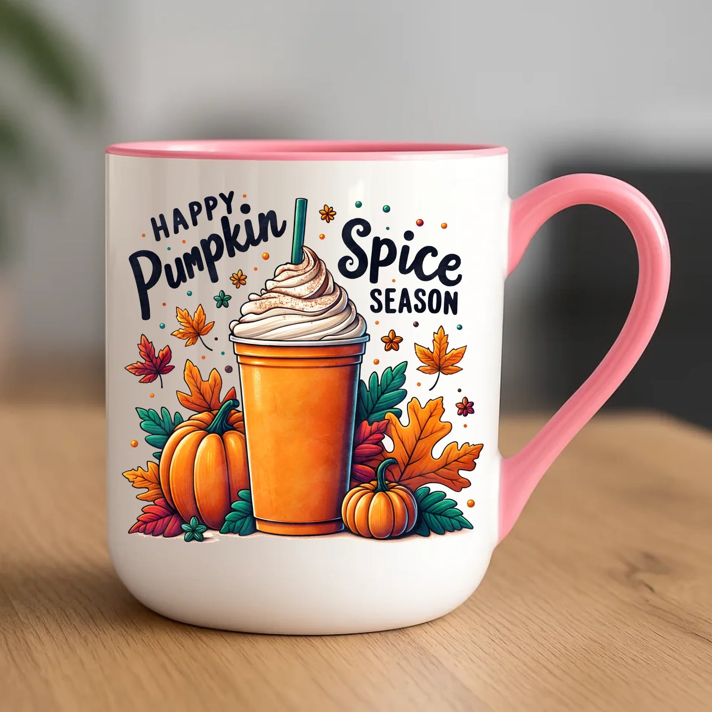 Kubek elegant jesienny - Pumpkin Spice - kawa dyniowa JS02 - StoryCups.pl
