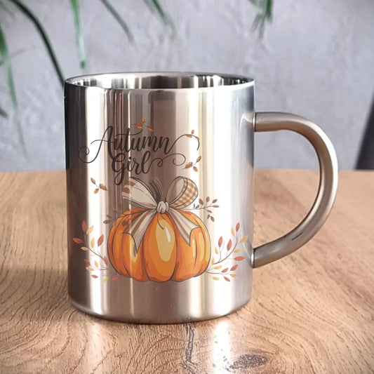 Kubek metalowy jesieniara - Dynia JS12 - StoryCups.pl