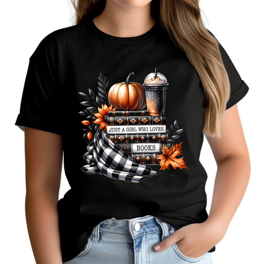 Koszulka damska jesieniara - Książkara - prezent dla miłośniczki czytania książek JS13 - StoryCups.pl