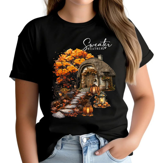 Koszulka damska jesieniara - Sweater weather JS15 - StoryCups.pl