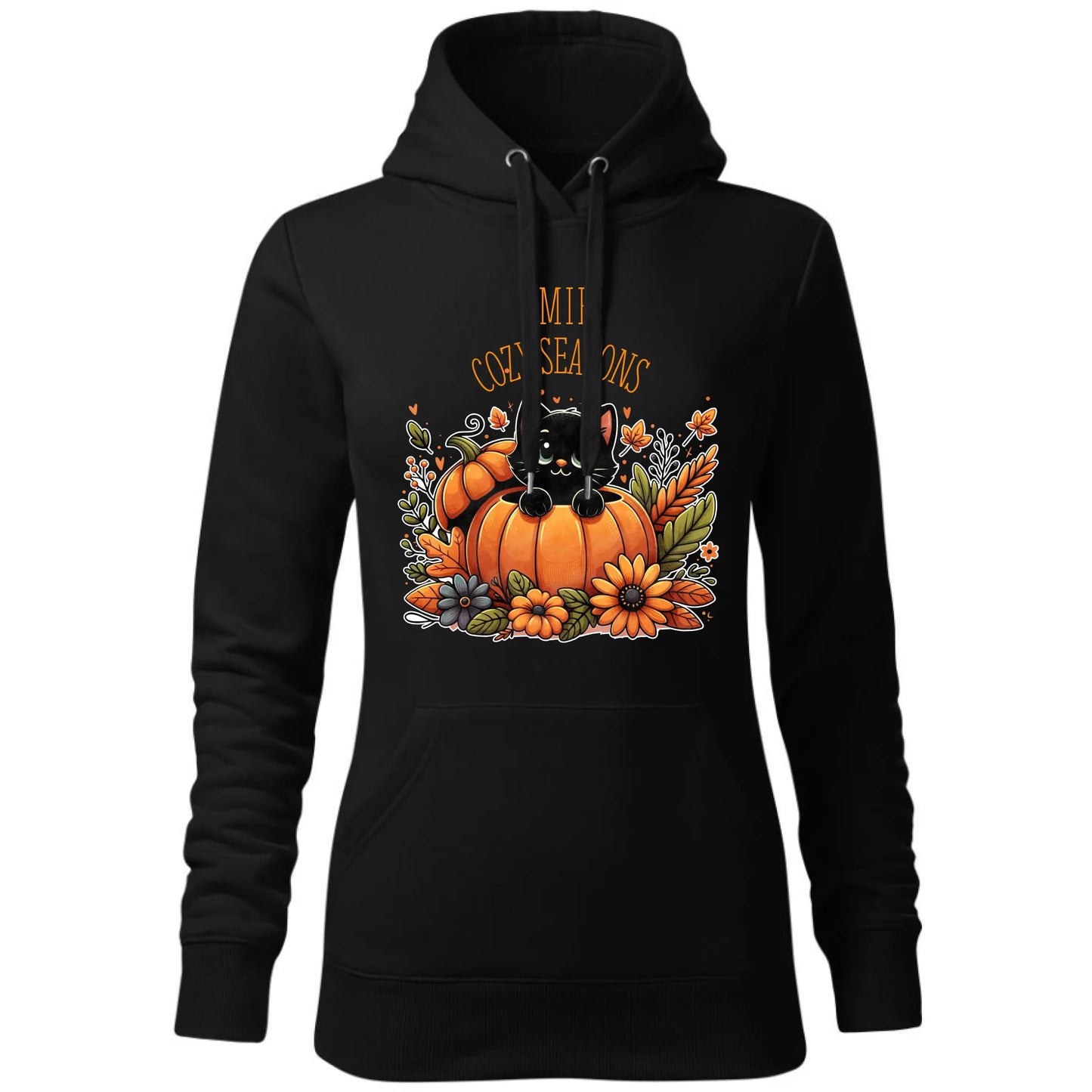 Bluza damska z kapturem jesieniara - Cozy Seasons - personalizowana JS01 - StoryCups.pl