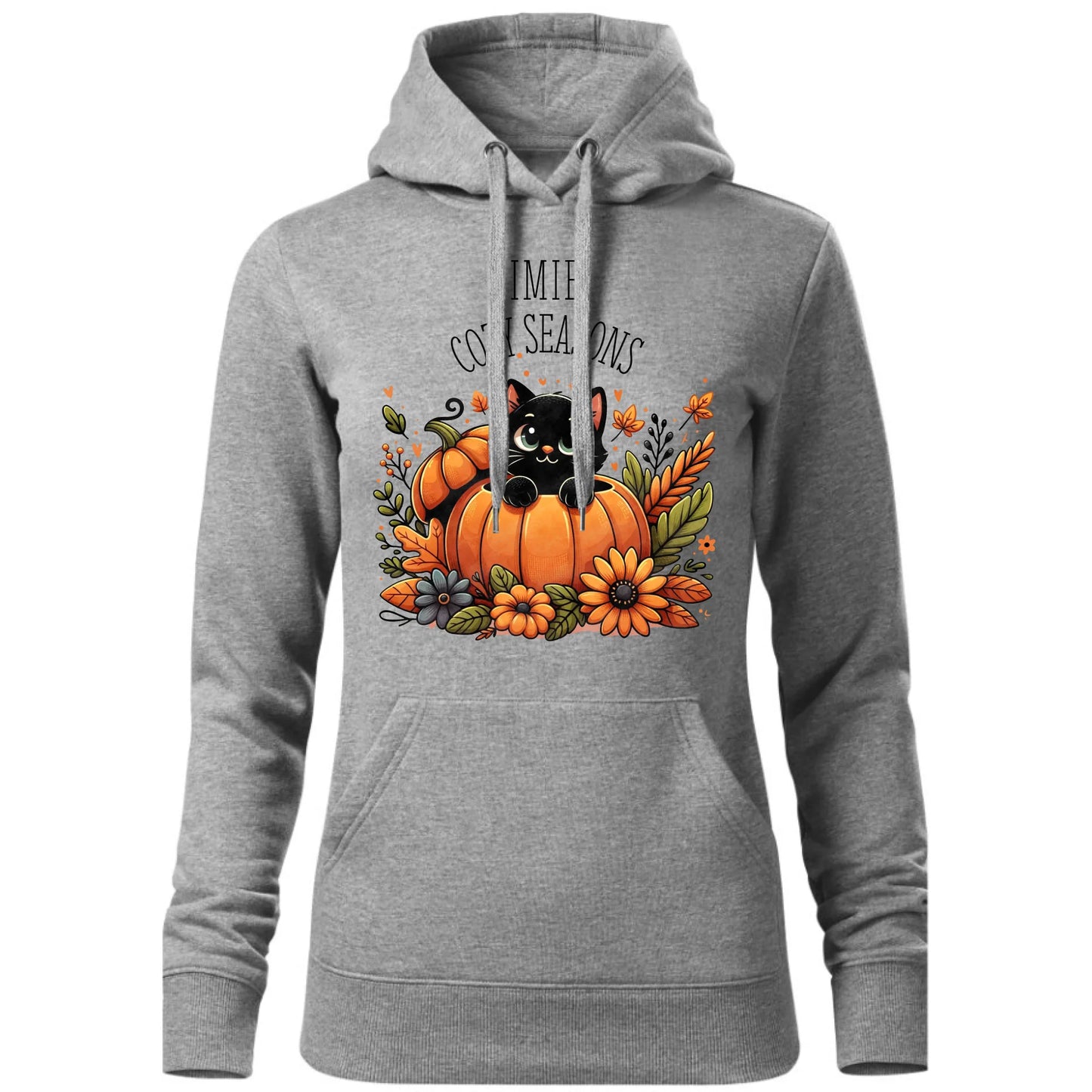 Bluza damska z kapturem jesieniara - Cozy Seasons - personalizowana JS01 - StoryCups.pl