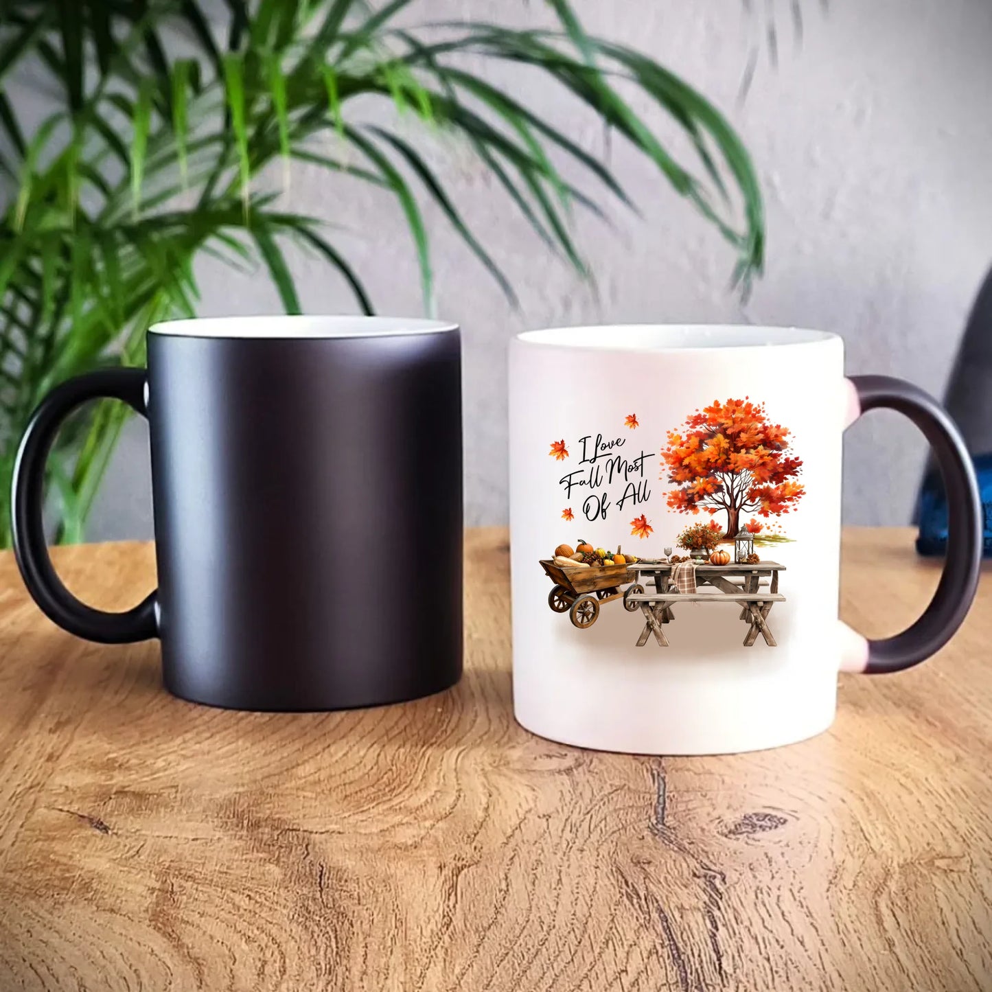 Kubek magiczny jesieniara – Jesienny piknik z dyniami JS04 - StoryCups.pl