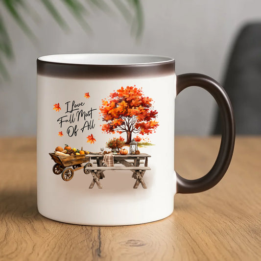 Kubek magiczny jesieniara – Jesienny piknik z dyniami JS04 - StoryCups.pl