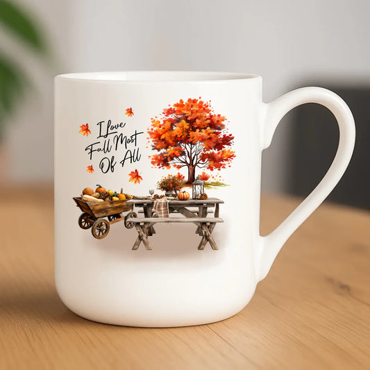 Kubek elegant jesieniara – Jesienny piknik z dyniami JS04 - StoryCups.pl