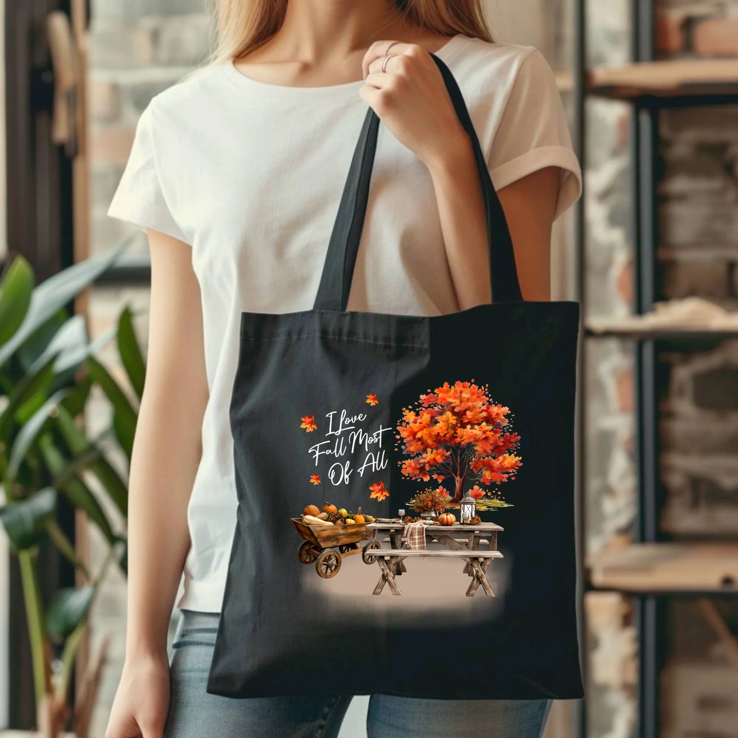 Torba jesieniara - Jesienny piknik z dyniami JS04 - StoryCups.pl