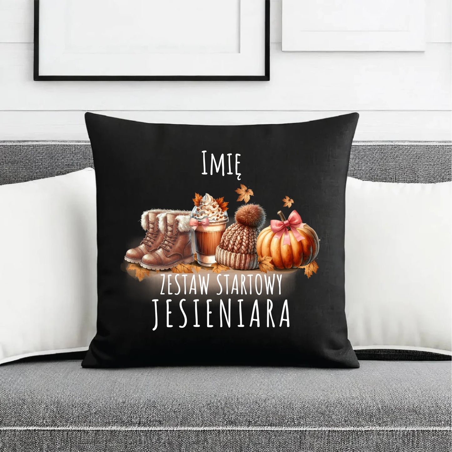 Poduszka dekoracyjna jesieniara – Zestaw startowy - personalizowana JS05 - StoryCups.pl