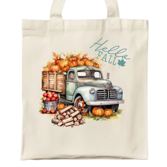Torba jesieniara – Hello Fall ciężarówka z dyniami JS08 - StoryCups.pl