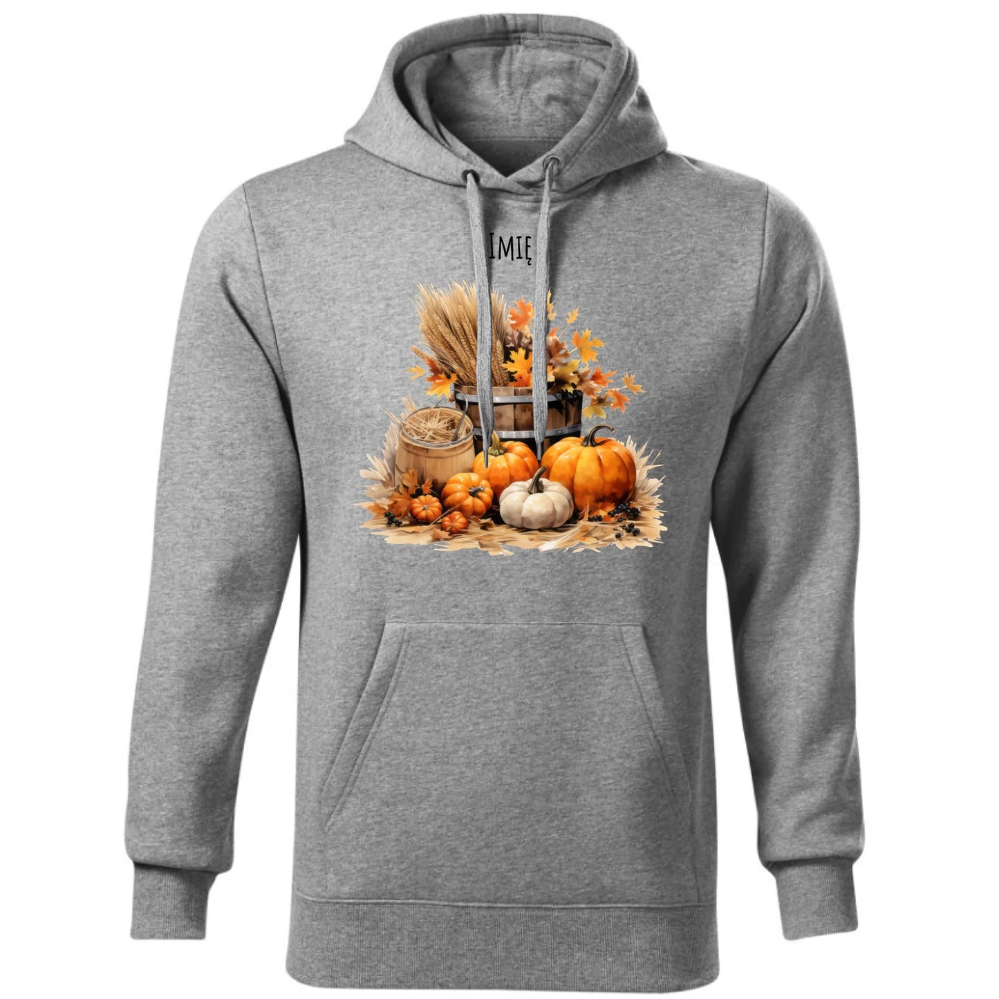 Bluza męska z kapturem na jesień - Harvest vibes - personalizowana JS09 - StoryCups.pl