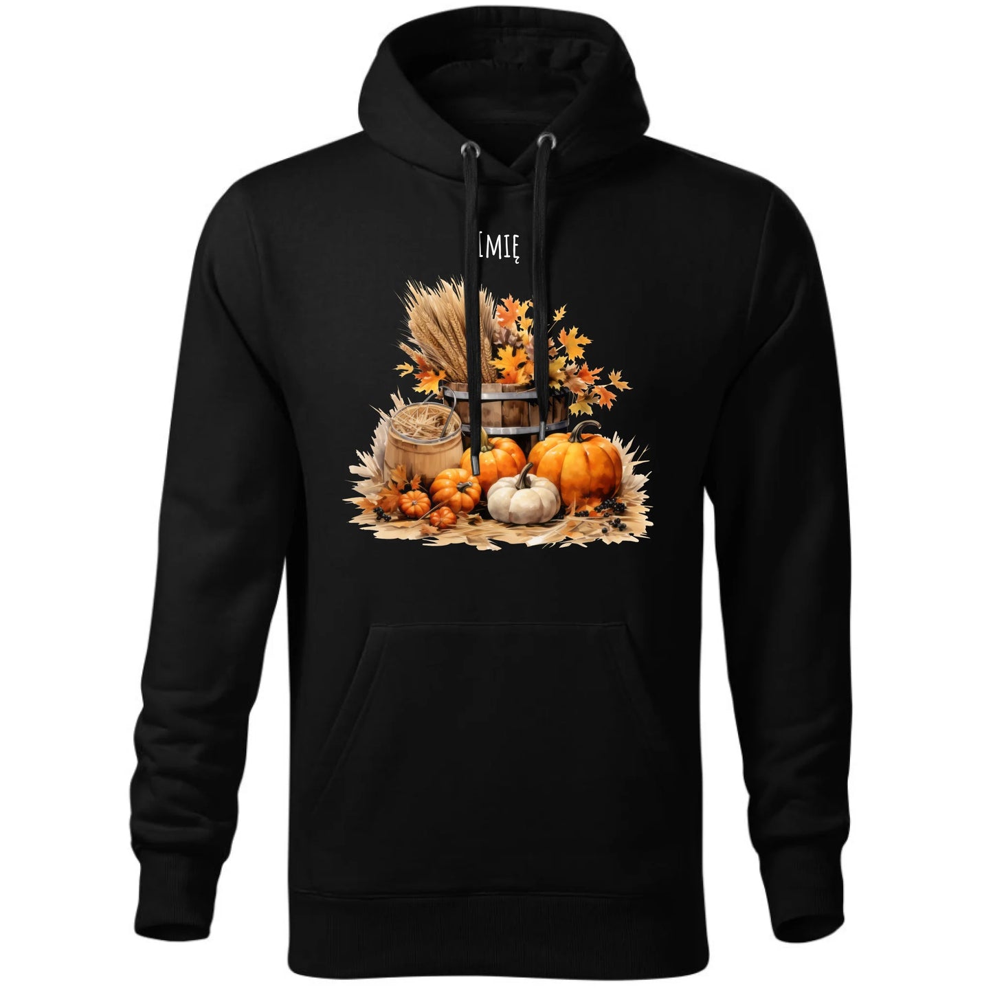 Bluza męska z kapturem na jesień - Harvest vibes - personalizowana JS09 - StoryCups.pl