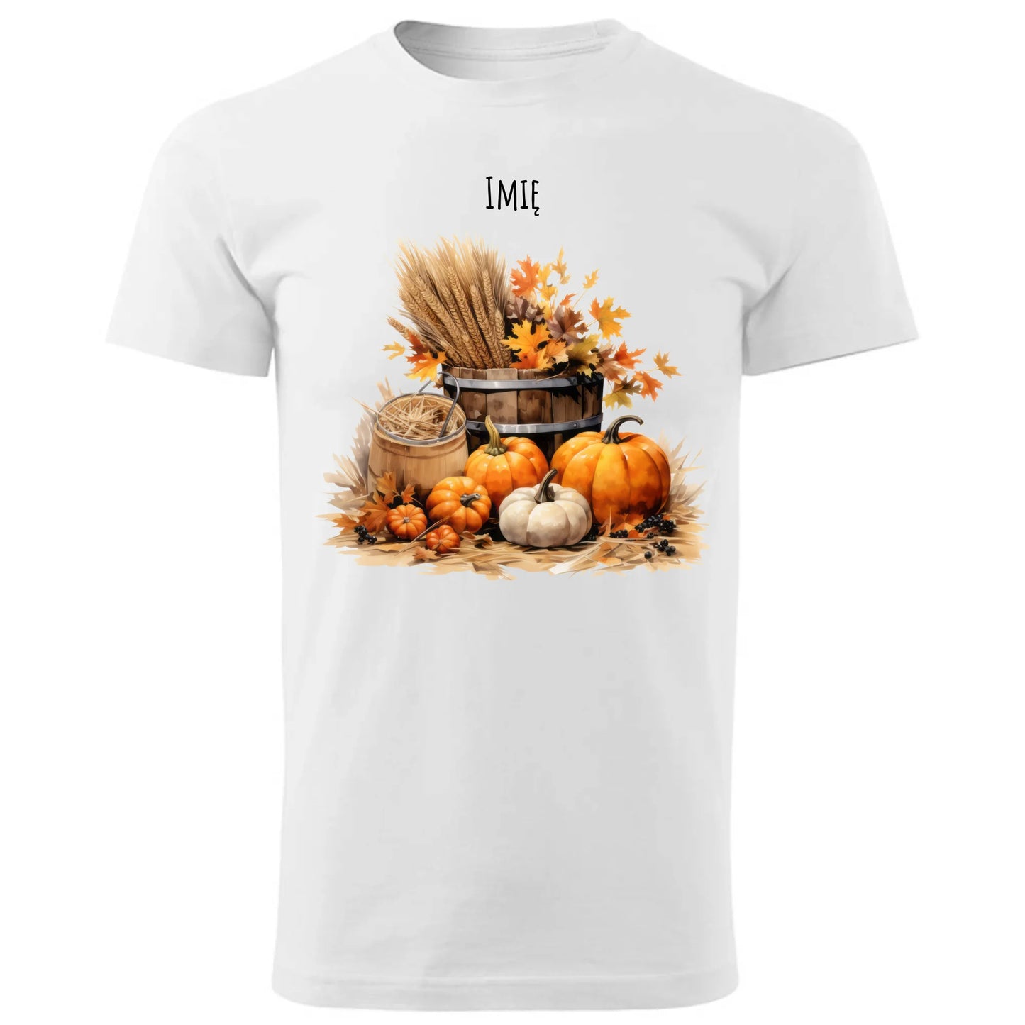 Koszulka męska na jesień - Harvest vibes - personalizowana JS09 - StoryCups.pl