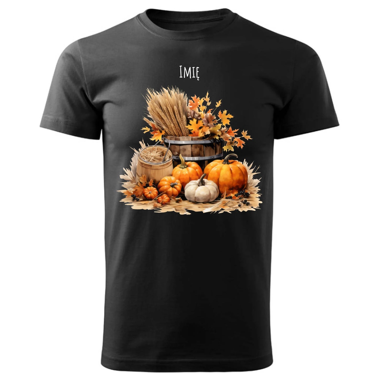 Koszulka męska na jesień - Harvest vibes - personalizowana JS09 - StoryCups.pl