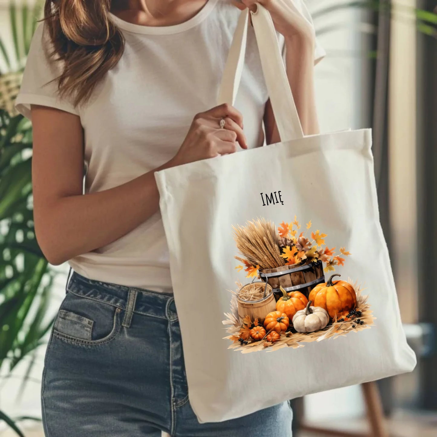 Torba na jesień - Harvest vibes - personalizowana JS09 - StoryCups.pl