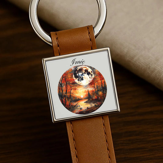 Brelok jesień - Pełnia księżyca - personalizowany JS10 - StoryCups.pl