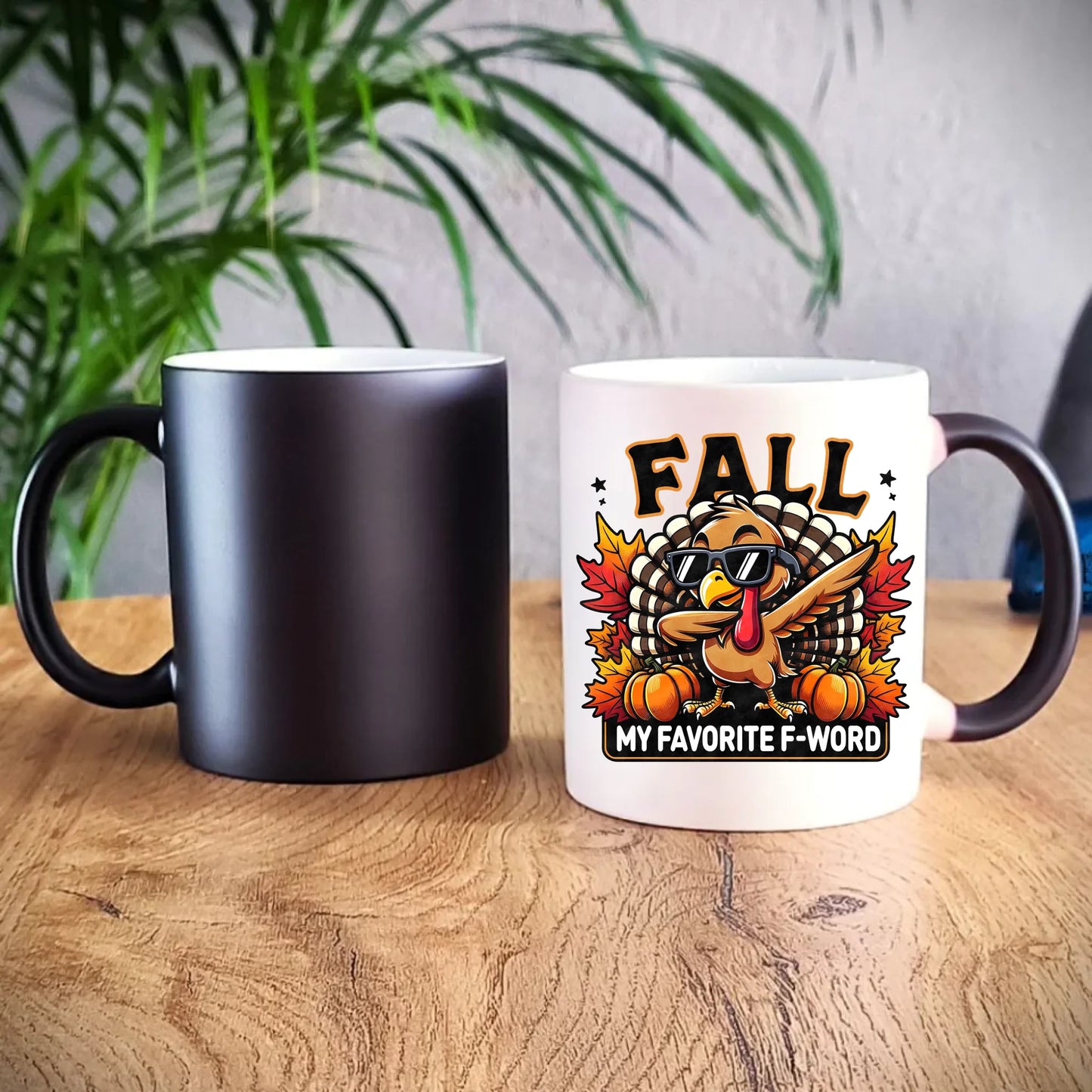 Kubek magiczny jesienny - FALL my favorite F-word JS11 - StoryCups.pl