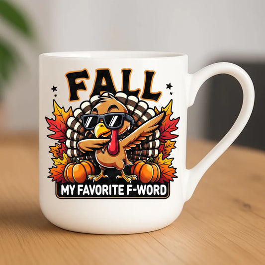 Kubek elegant jesienny - FALL my favorite F-word JS11 - StoryCups.pl