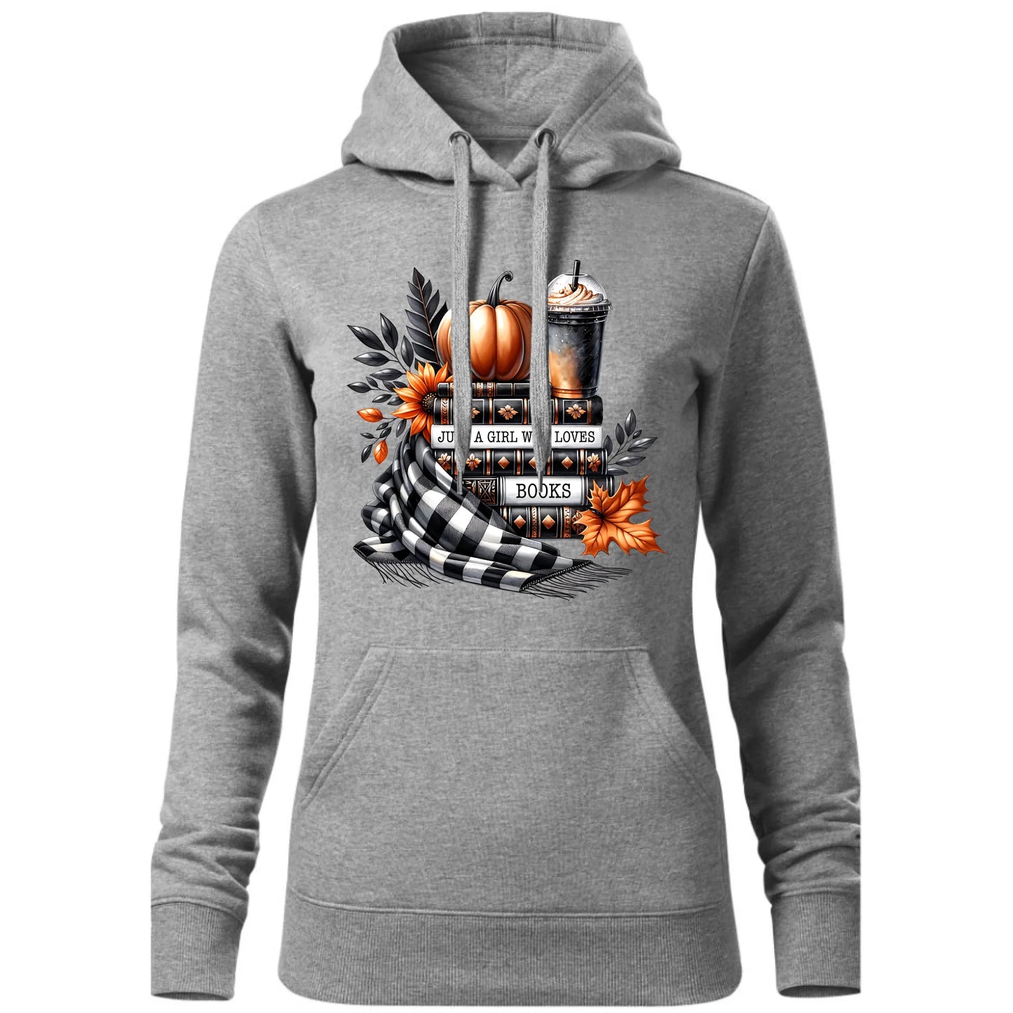 Bluza damska z kapturem jesieniara - Książkara - prezent dla miłośniczki czytania książek JS13 - StoryCups.pl