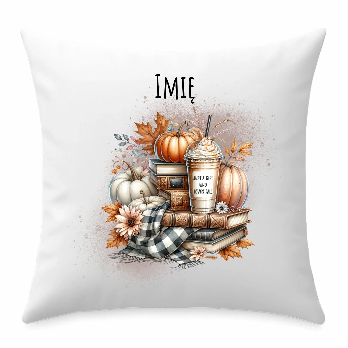 Poduszka jesienna - Książkara - personalizowana JS14 - StoryCups.pl