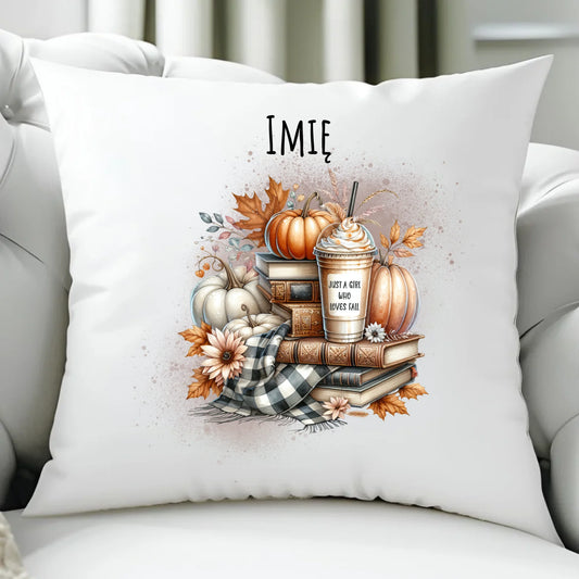 Poduszka jesienna - Książkara - personalizowana JS14 - StoryCups.pl