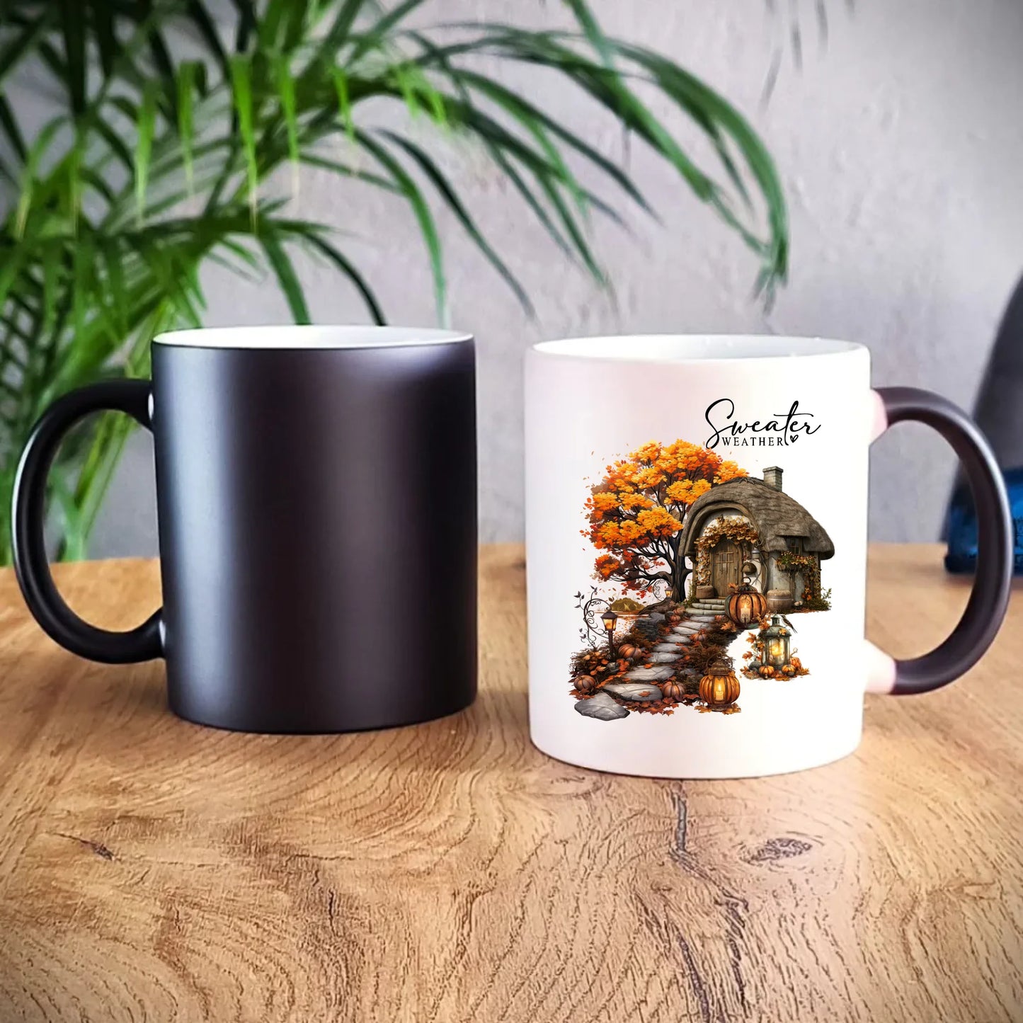 Kubek magiczny jesienny - Sweater weather JS15 - StoryCups.pl