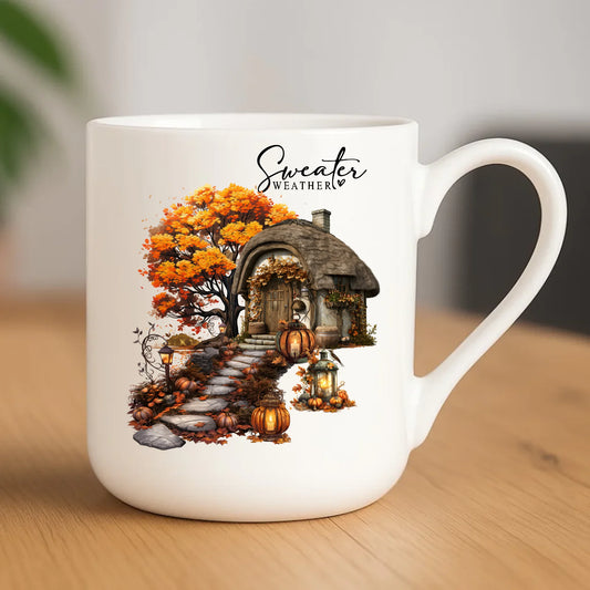 Kubek elegant jesienny - Sweater weather JS15 - StoryCups.pl