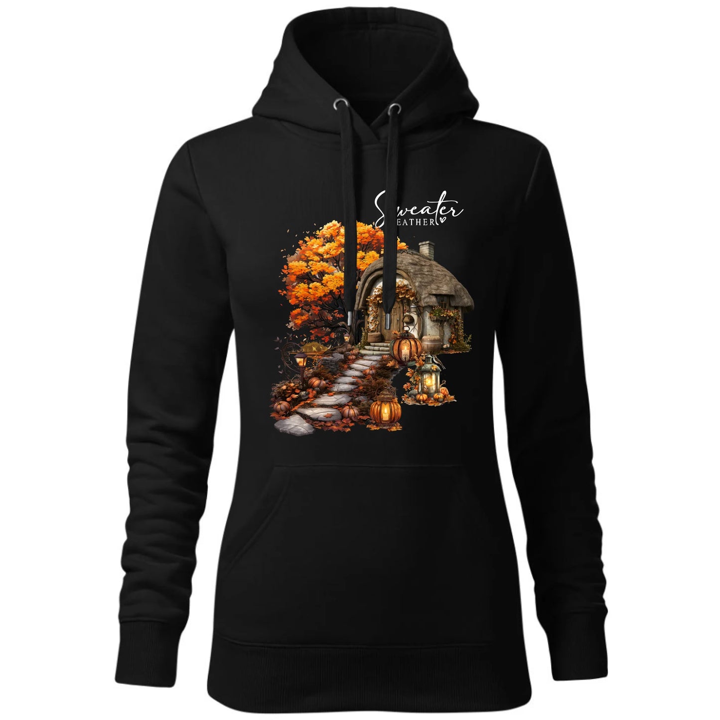 Bluza damska z kapturem jesieniara - Sweater weather JS15 - StoryCups.pl