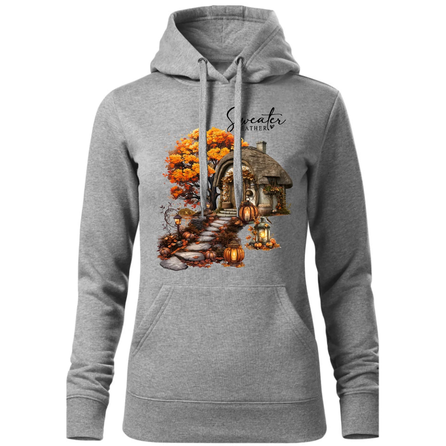 Bluza damska z kapturem jesieniara - Sweater weather JS15 - StoryCups.pl