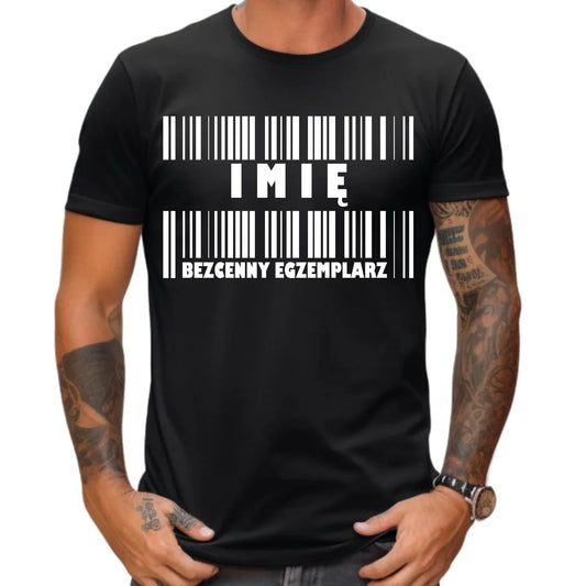 Koszulka męska - Bezcenny egzemplarz prezent dla niego - personalizowana DCH07 - StoryCups.pl