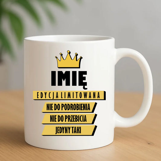 Kubek - Edycja Limitowana prezent dla niego - personalizowany DCH03 - StoryCups.pl