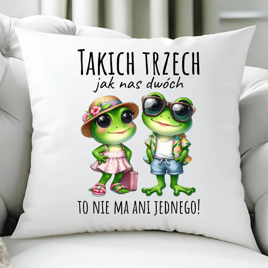 Poduszka dla par - Żabki - prezent dla chłopaka i dziewczyny DCH11 - StoryCups.pl