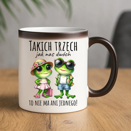 Kubek magiczny dla par - Żabki - prezent dla chłopaka i dziewczyny DCH11 - StoryCups.pl