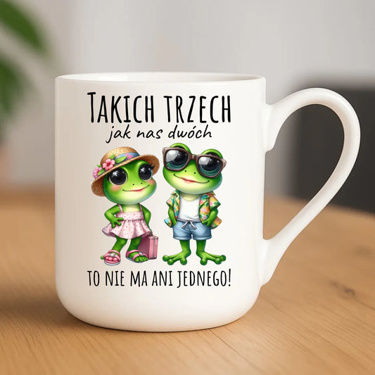 Kubek elegant dla par - Żabki - prezent dla chłopaka i dziewczyny DCH11 - StoryCups.pl