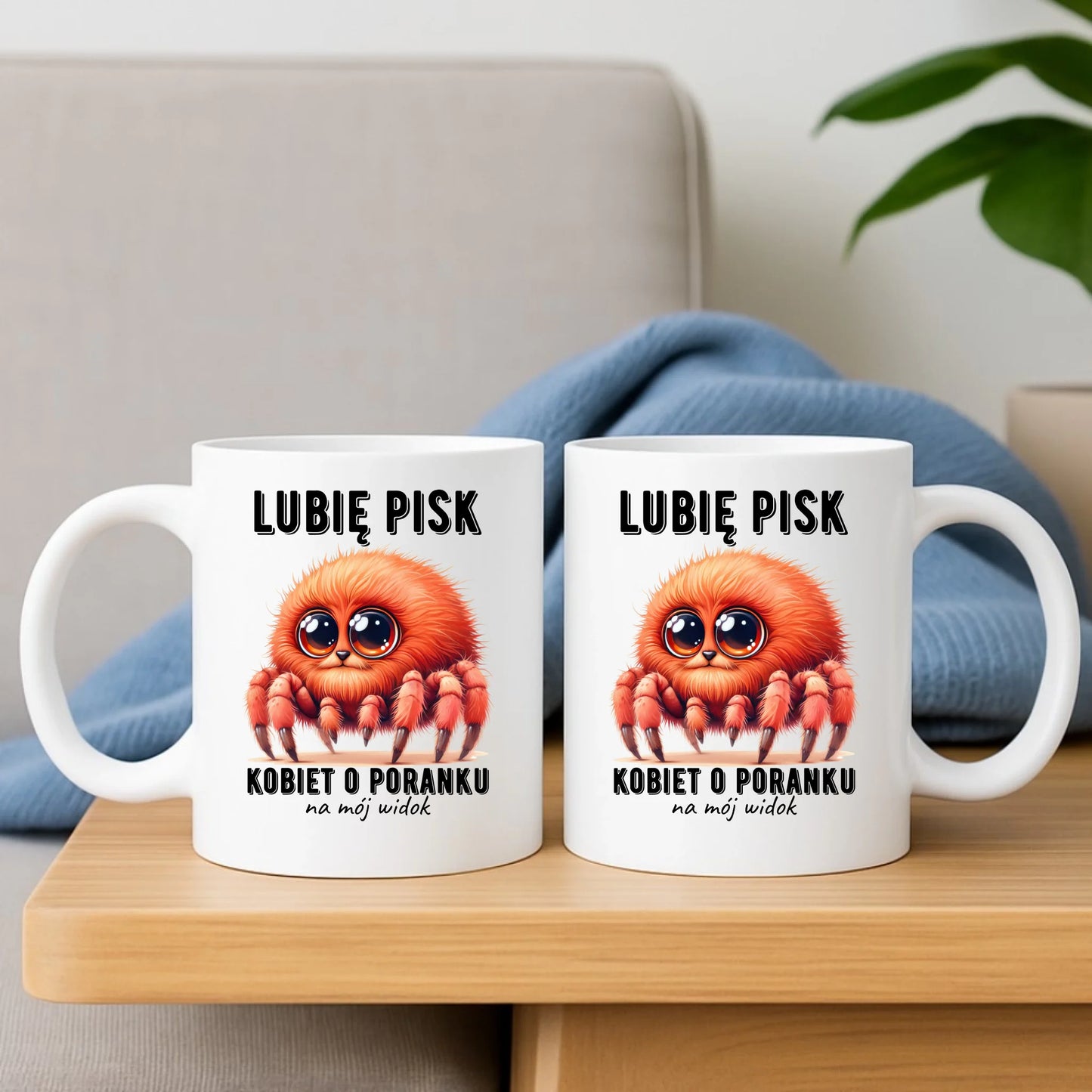 Zestaw poduszka i kubek - prezent dla chłopaka - Lubię pisk kobiet DCH14 - StoryCups.pl