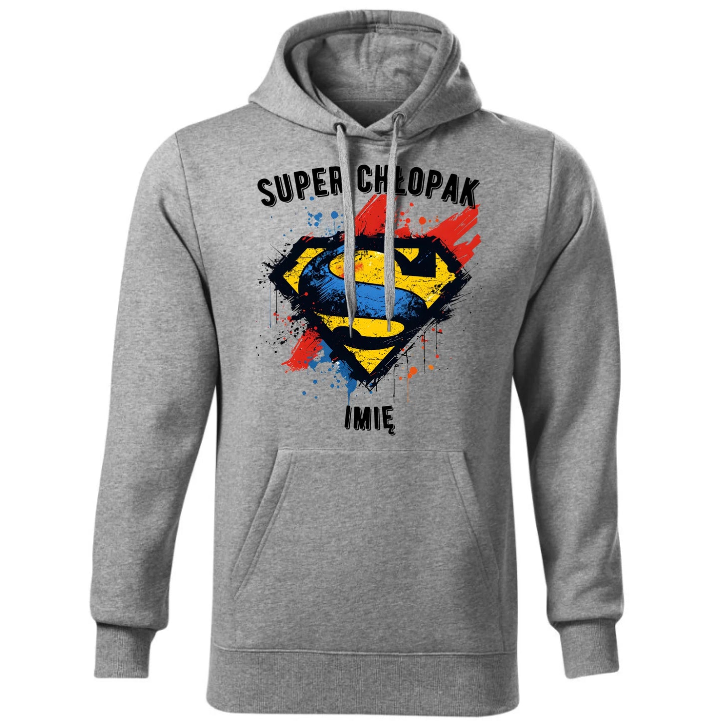 Bluza męska z kapturem - prezent na Dzień Chłopaka - Super Chłopak - personalizowana DCH18 - StoryCups.pl