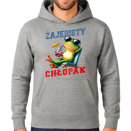 Bluza męska z kapturem - prezent dla chłopaka - Żajebisty chłopak DCH19 - StoryCups.pl